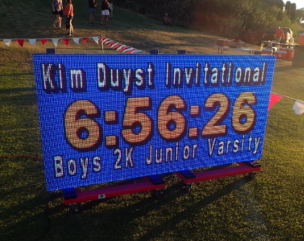 Video Display, Kim Duyst Cross Country Invitational, 2018