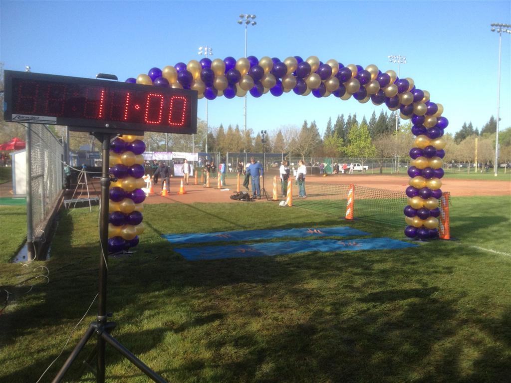 Start/Finish Line for the Run4Roseville, 2012