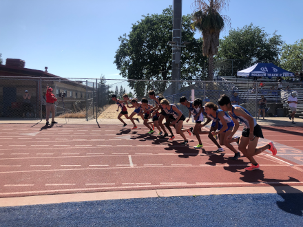 Varsity Boys 800 Start, Folsom vs. Rocklin Dual, 2021
