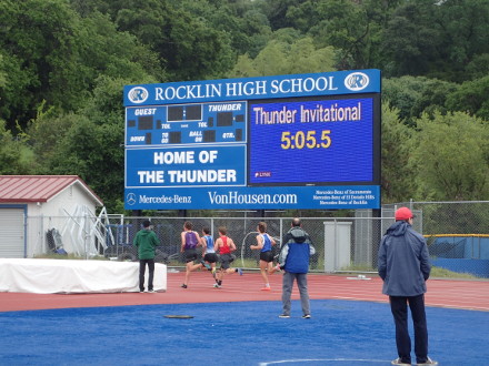 Running Time at Rocklin Thunder Invitational, 2017
