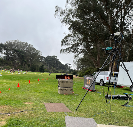 Finishing Straightaway, SF State Invitational, Speedway Meadow in Golden Gate Park, San Francisco (October 2022)