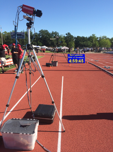 Common Finish Line and 1600m Split at Sacramento Meet of Champions, 2017