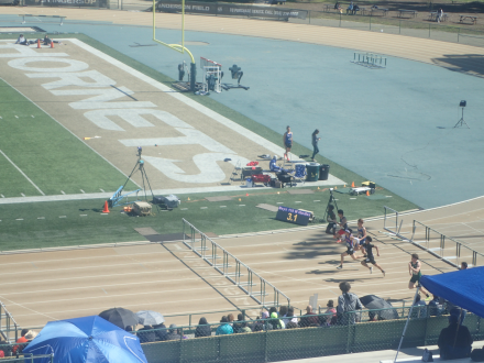 Running Hurdles with the Wind at the Sac State HS Classic (3/8/2025)